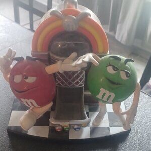 M & M Vintage JukeBox Candy Tray Dish Great Condition Cassic